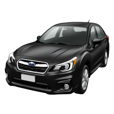 Black Subaru driving sticker