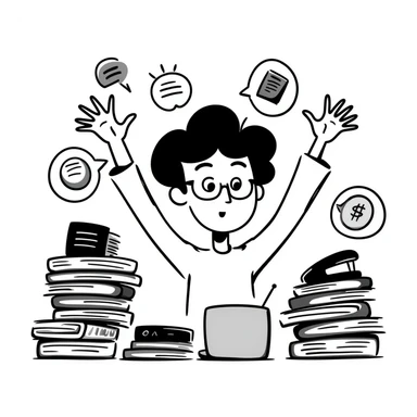 organizing workspace office sticker