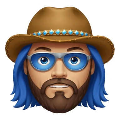 Randy Macho Man Savage blue eyes, brown hair sticker