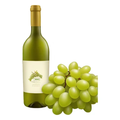 White grape wine sticker