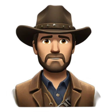 Arthur Morgan from the game “Red Dead Redemption 2” sticker