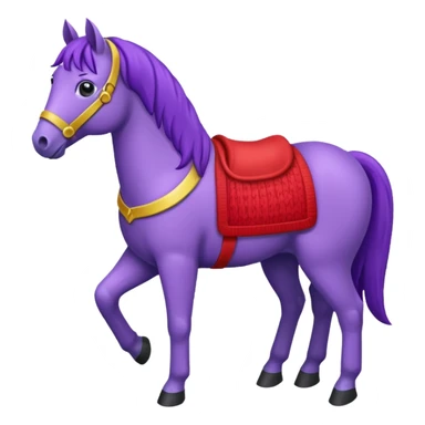 Purple horse wearing red sweater

 sticker