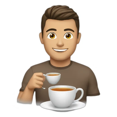 Cristiano Ronaldo doing de thé suiii sticker