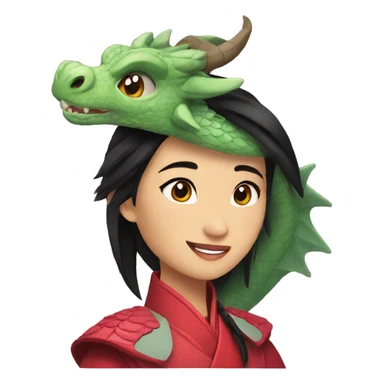dragon mulan sticker