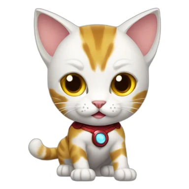 Ironman cat sticker