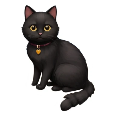 black office cat working at its desk sticker