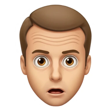 Emanuel macron choqué sticker