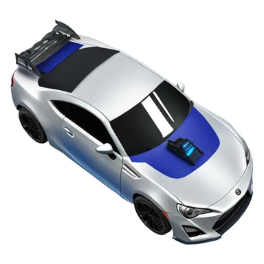Fr-s Haunted Darth Vader’s dark pearl-blue race car, glowing light saber bumpers rear wing  sticker