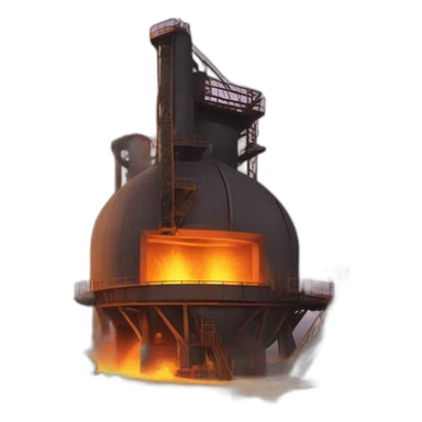 Blast furnace sticker