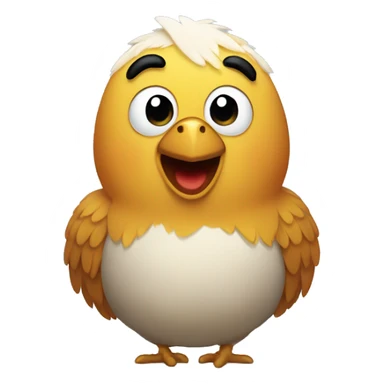 Pollo y oso  sticker