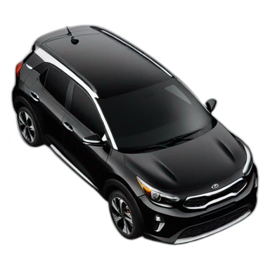 Black Kia stonic in 45 view sticker