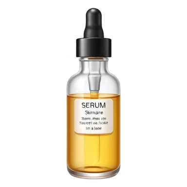 serum skincare avec ecriture sticker