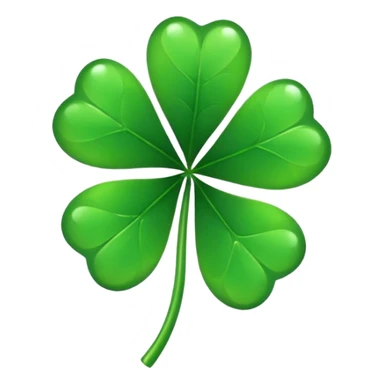 Trebol de 5 hojas emoji black clover sticker