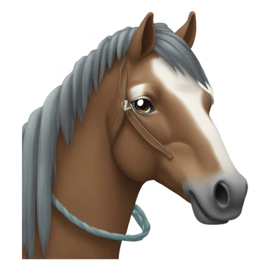 Fjorden paard met een manenkam en aalstreep zonder bles sticker