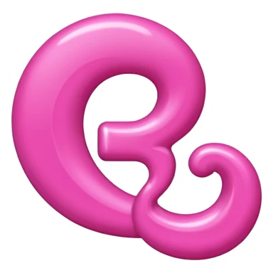 mix color pinks letter p sticker