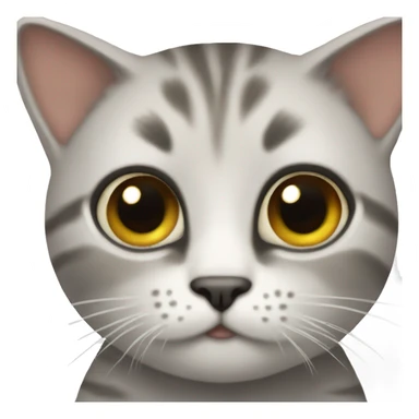 Super small cat with big eyes sticker