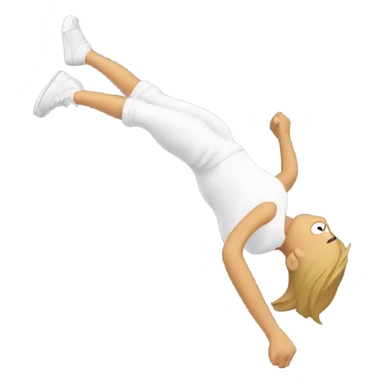 somebody doing a backflip sticker