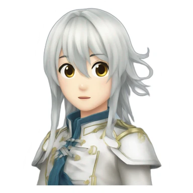 nagi seishiro from blue lock withe hair sticker