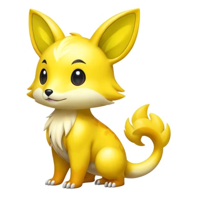 Cute shiny colorful animal hybrid Fakemon full body sticker