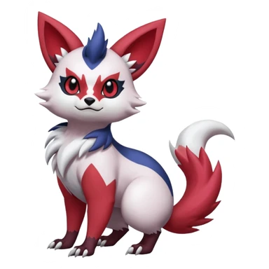 Absol-Noibat-Zorua-Furret-Zangoose-fusion-animal-Fakémon-hybrid-creature  sticker
