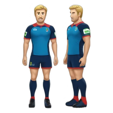 Damien peuno rugby sticker