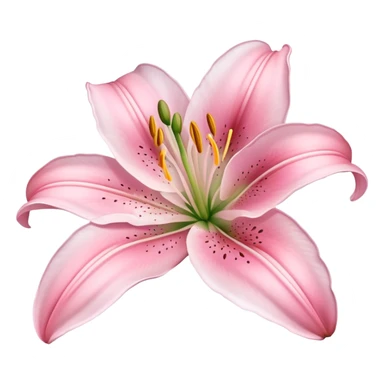 light pink lilium sticker