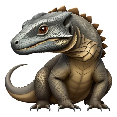 Komodo dragon How is It grey and brown sticker