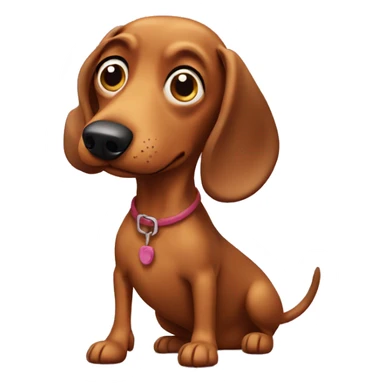 Weenie dog  sticker