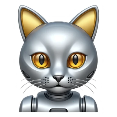 Make cat robot sticker