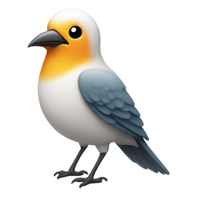 Bird on a wite sticker