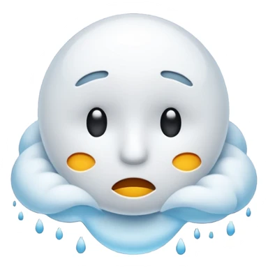 the air escaping emoticon that makes you feel so empty and light sticker