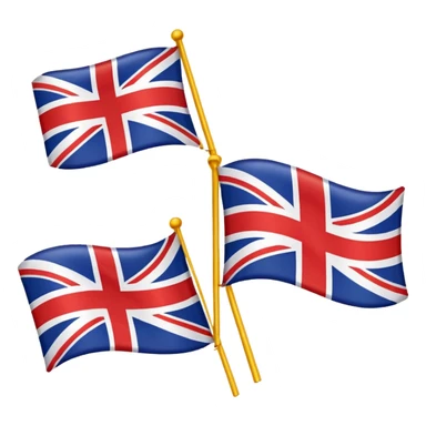 british and AMERICAN flags sticker