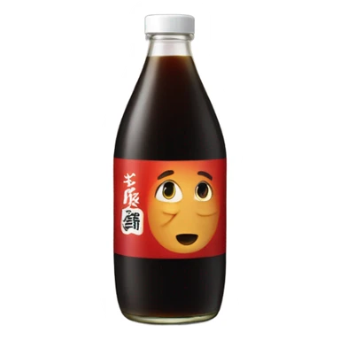One soy sauce bottle sticker
