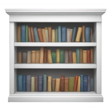 white bookshelve sticker