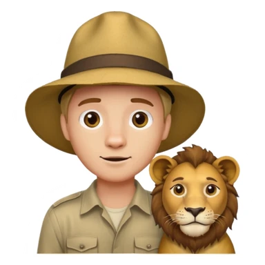 A man wanting to buy a lion. sticker