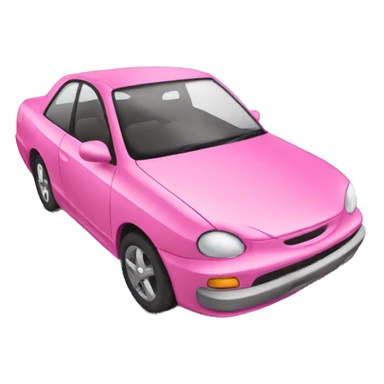 pink car  sticker