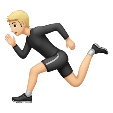 Eyelashes with legs running away sticker