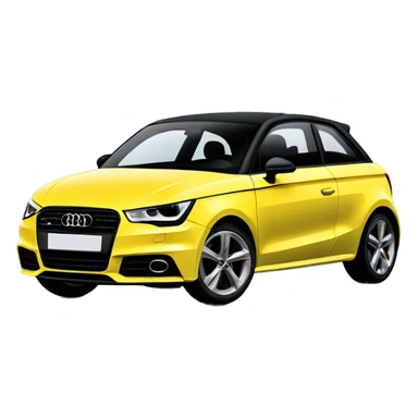 Black Audi a1 sticker