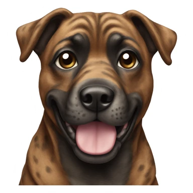 Brindle dog sticker