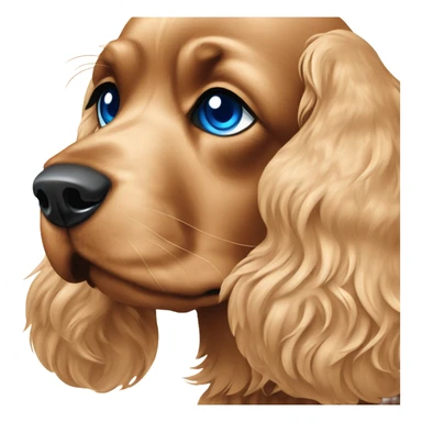 Cocker spaniel with blue eyes sticker