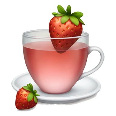 strawberry tea sticker