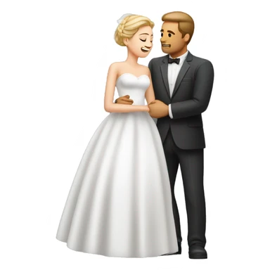 Novio rapado rescatando a su novia sticker