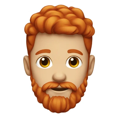 red head boy with spanish beard sticker