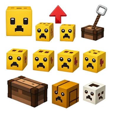 tôi muốn 1 emoji đặc trưng của minecraft sticker