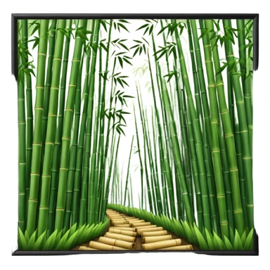 bamboo grove, japan sticker