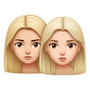 Rapariga com ciúmes de outra  sticker