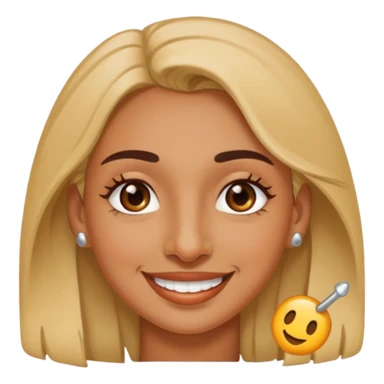 Woman with nose pin. sticker