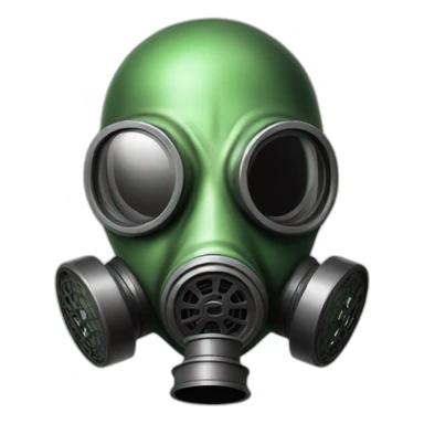 Alien gas mask sticker