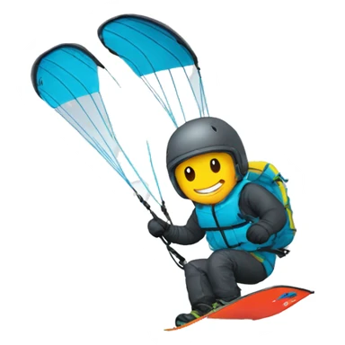 kitesurf winter sticker