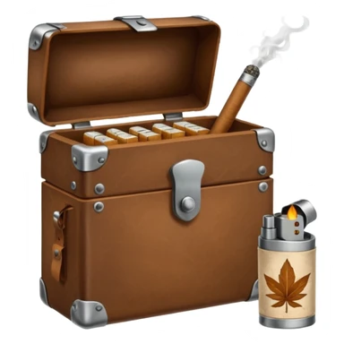 hipster tobacco kit sticker